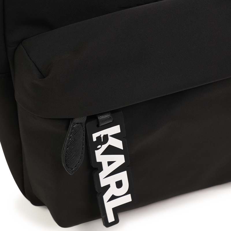 Small backpack with badge KARL LAGERFELD KIDS 
                    GIRL