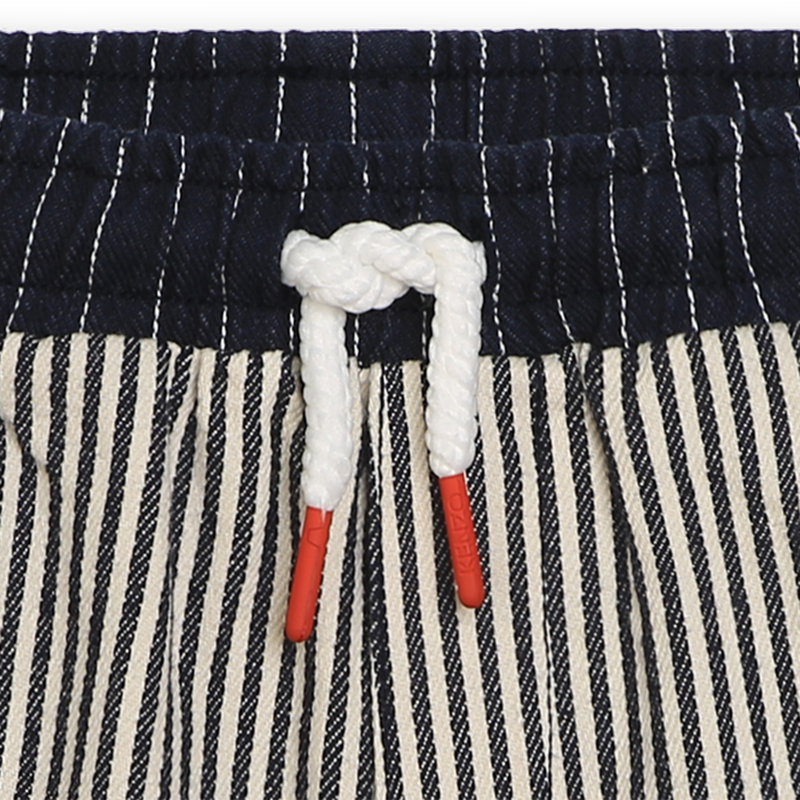 Striped denim Bermudas KENZO KIDS 
                    BOY