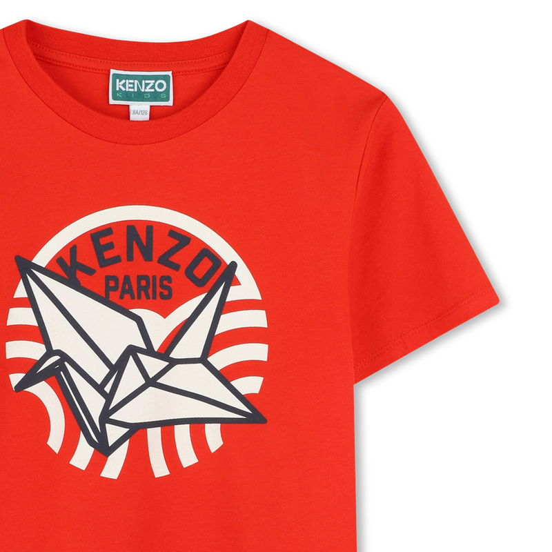 Short-sleeved cotton T-shirt KENZO KIDS 
                    UNISEX