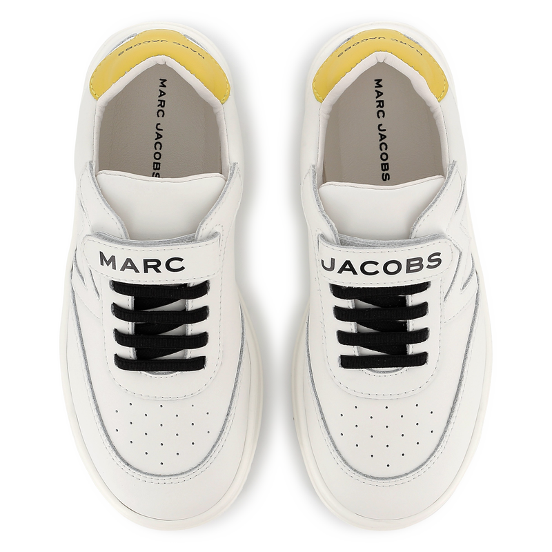 Self-adhesive leather sneakers THE MARC JACOBS 
                    BOY