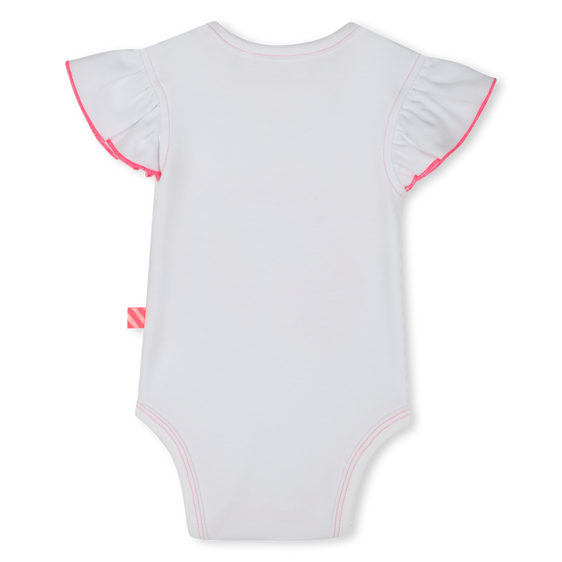 Short-sleeved cotton bodysuit BILLIEBLUSH 
                    GIRL