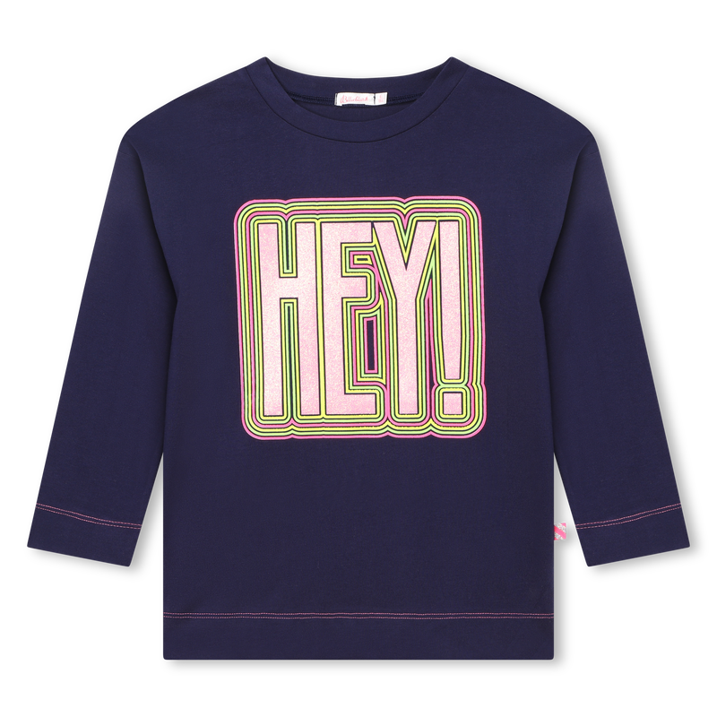 Cotton graphic 3/4 sleeve top BILLIEBLUSH 
                    GIRL