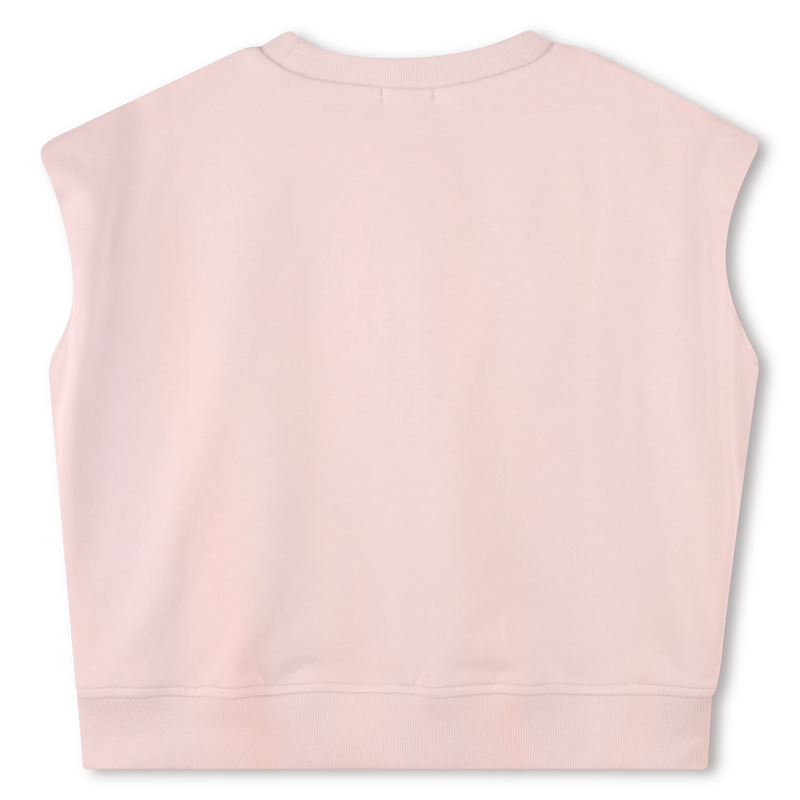 Sleeveless cotton sweatshirt BILLIEBLUSH 
                    GIRL