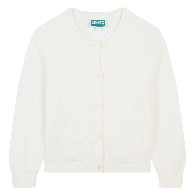 Plain Buttoned Cardigan KENZO KIDS 
                    GIRL