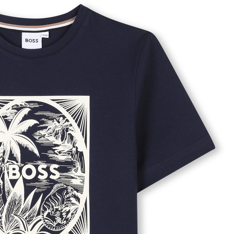 Short-sleeved cotton T-shirt BOSS 
                    BOY