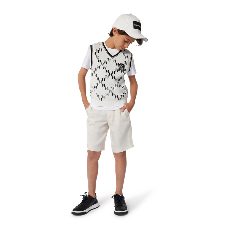 Cotton Baseball Cap KARL LAGERFELD KIDS 
                    BOY