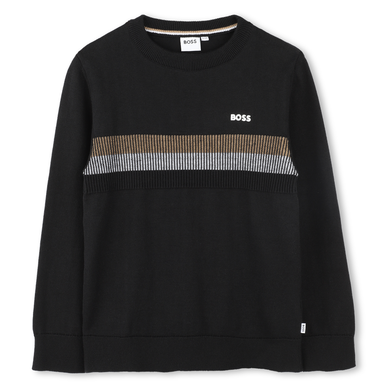 Knitted sweater with stripes BOSS 
                    BOY