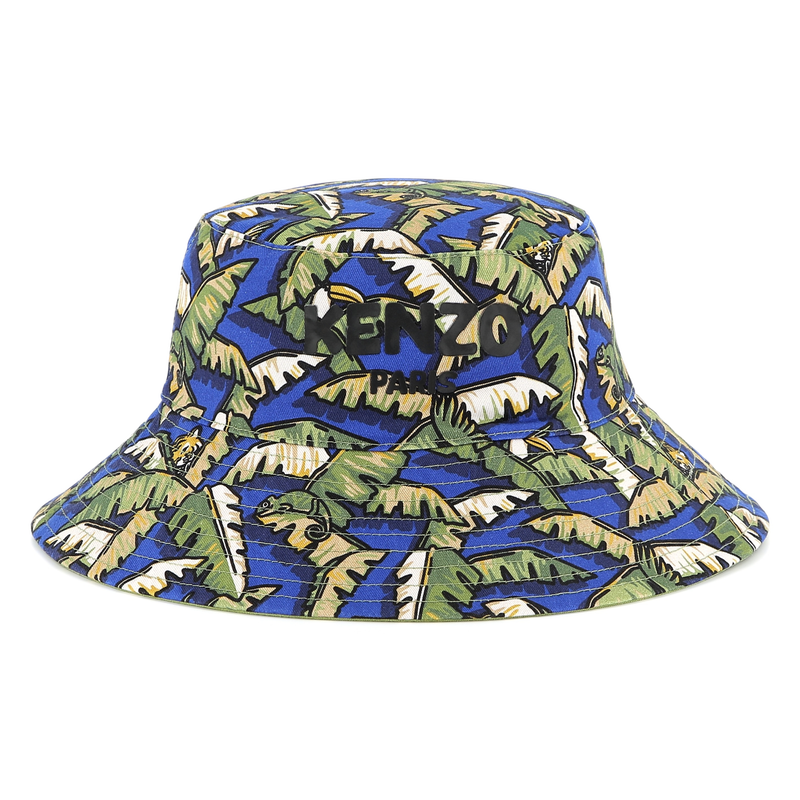 Reversible cotton bucket hat KENZO KIDS 
                    UNISEX