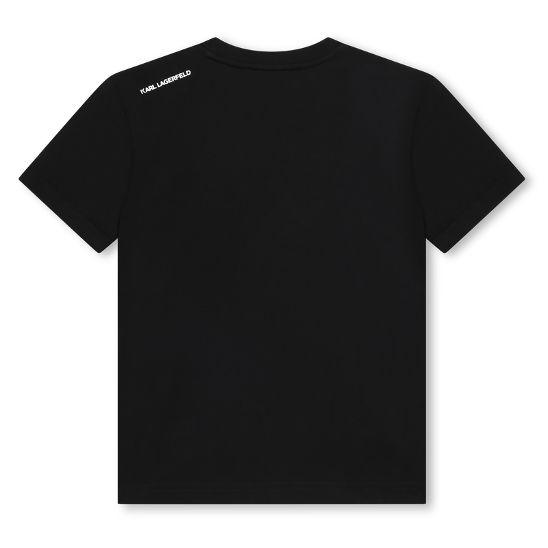 Short-Sleeved Cotton T-Shirt KARL LAGERFELD KIDS 
                    BOY