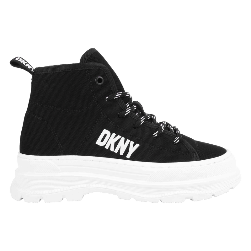 Canvas lace-up sneakers DKNY 
                    GIRL