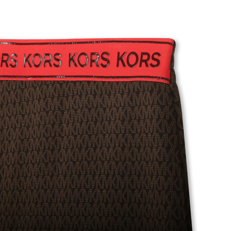 Zip-pocket printed skirt MICHAEL KORS 
                    GIRL