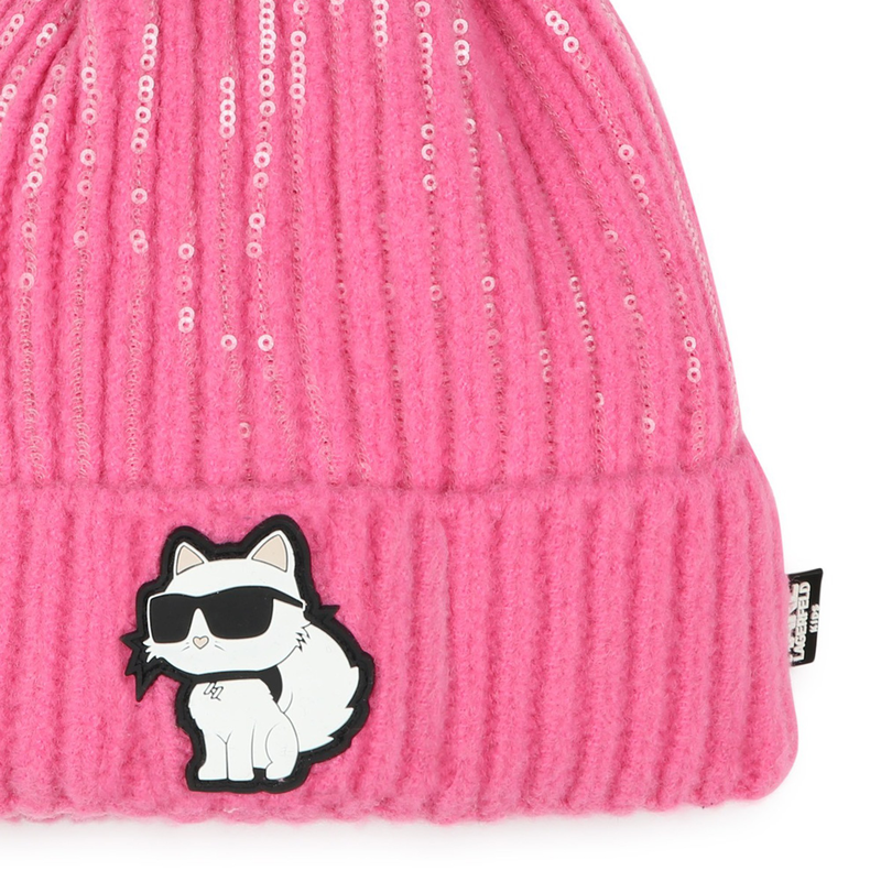Choupette Pom-Pom Beanie KARL LAGERFELD KIDS 
                    GIRL