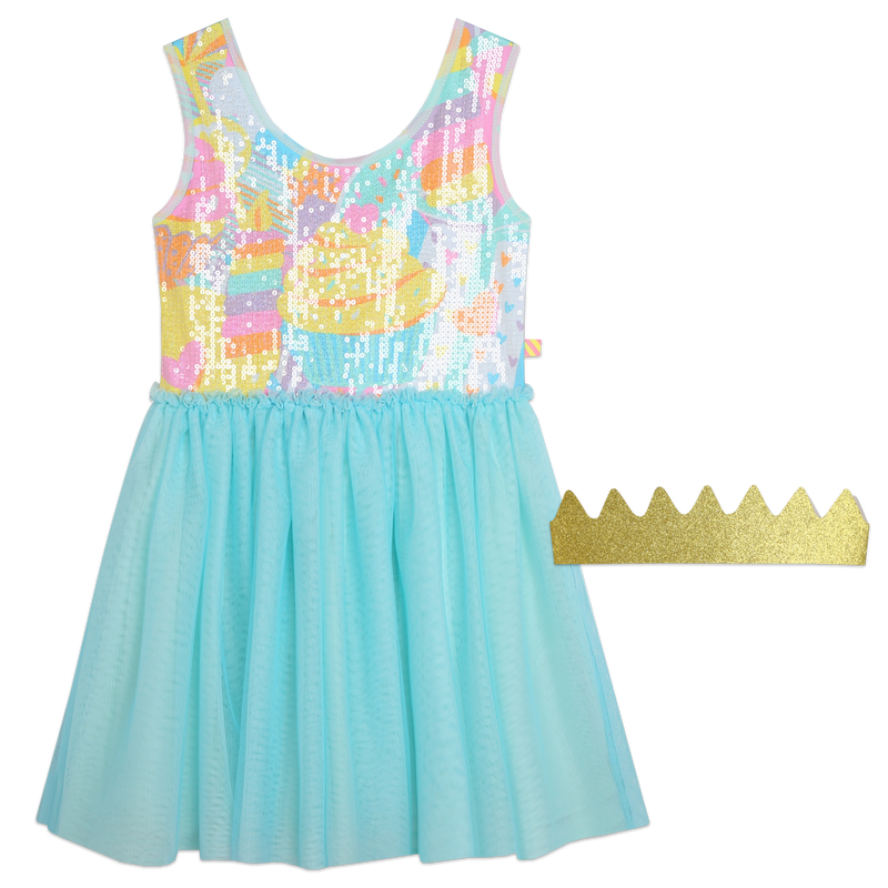Accessorized birthday dress BILLIEBLUSH 
                    GIRL