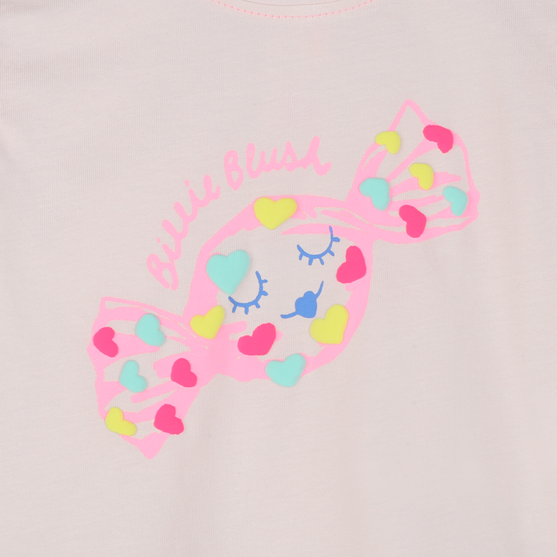 Cotton press-stud T-shirt BILLIEBLUSH 
                    GIRL