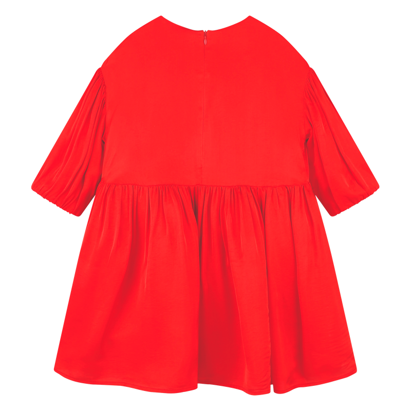 Flared puff-sleeved dress KENZO KIDS 
                    GIRL