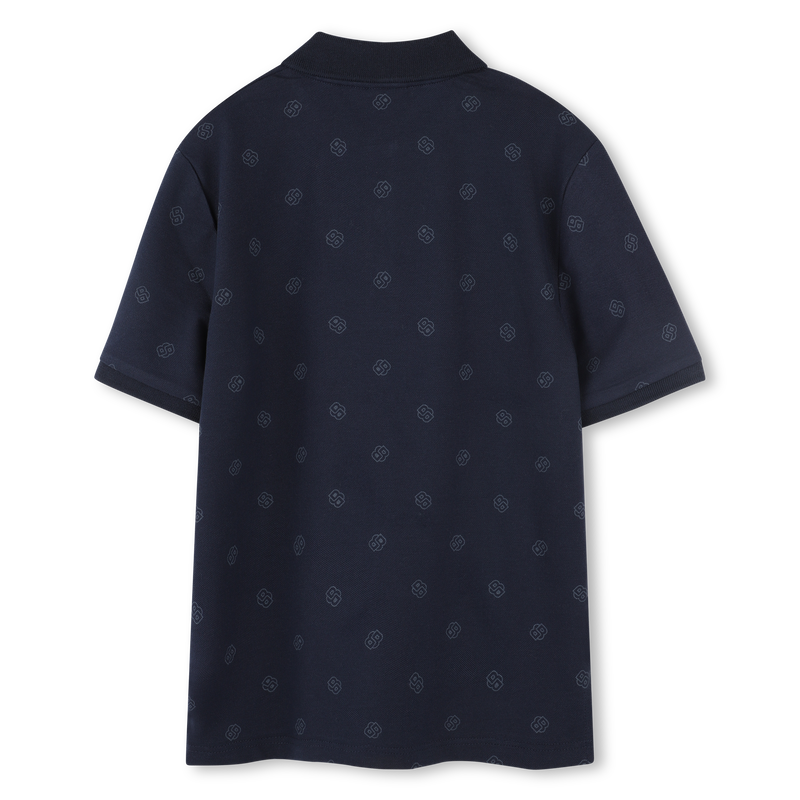 Printed straight-cut polo BOSS 
                    BOY
