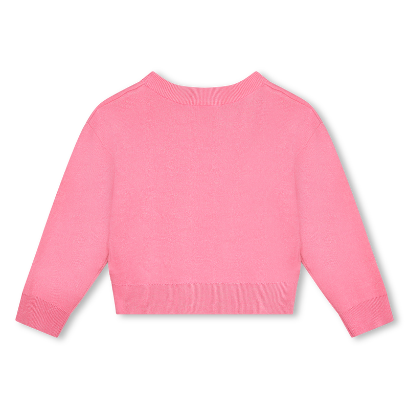 Glitter knit graphic pullover BILLIEBLUSH 
                    GIRL