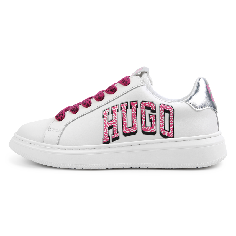 Printed Lace-Up Sneakers HUGO 
                    GIRL
