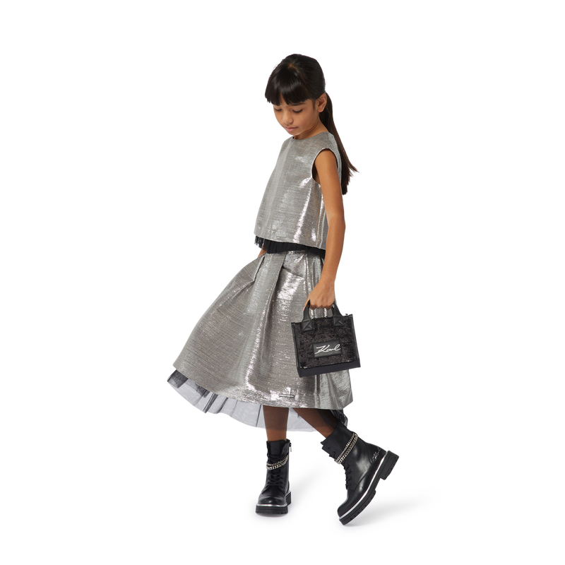 Sleeveless Zip-Up Top KARL LAGERFELD KIDS 
                    GIRL