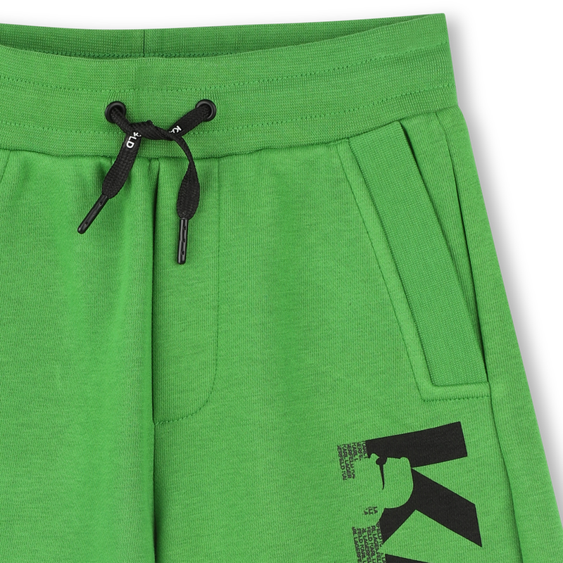 Elasticated cotton Bermudas KARL LAGERFELD KIDS 
                    BOY