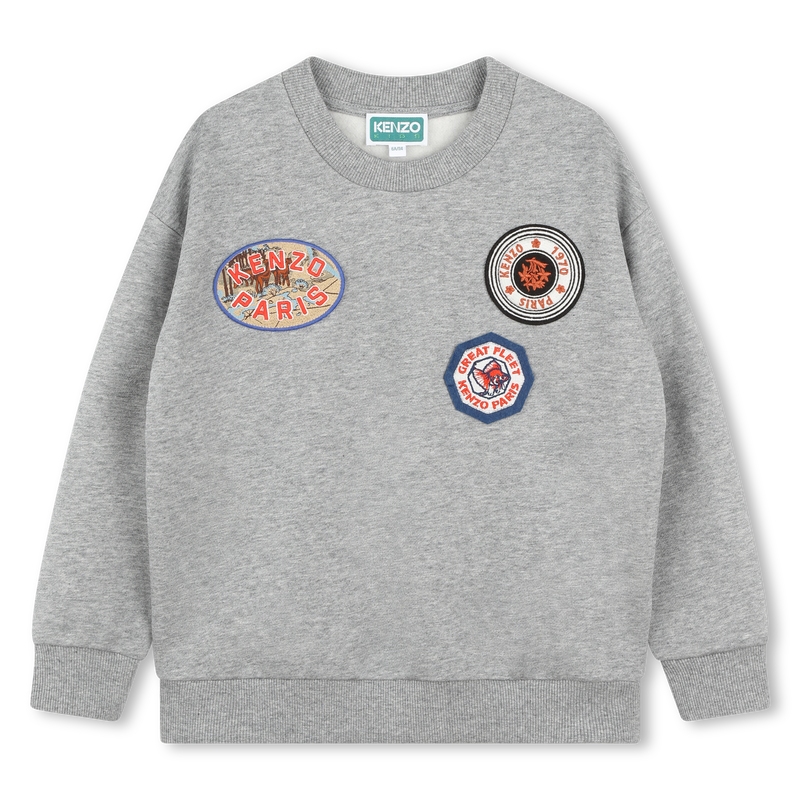 Embroidered Fleece Sweatshirt KENZO KIDS 
                    BOY