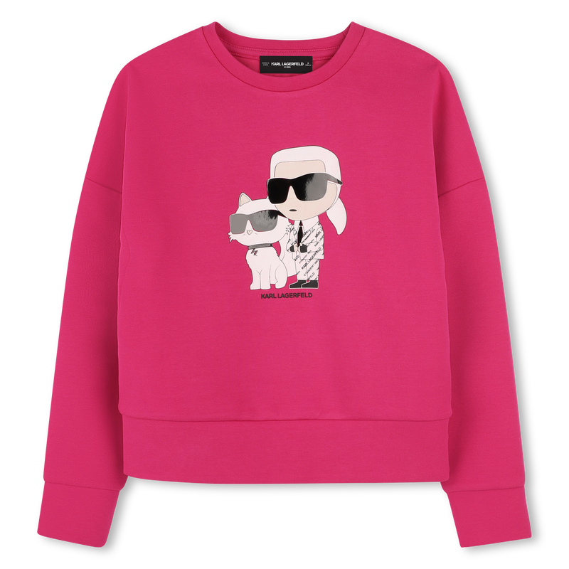 Sweatshirt with print KARL LAGERFELD KIDS 
                    GIRL