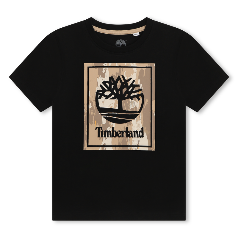 Short-Sleeved Cotton T-Shirt TIMBERLAND 
                    BOY
