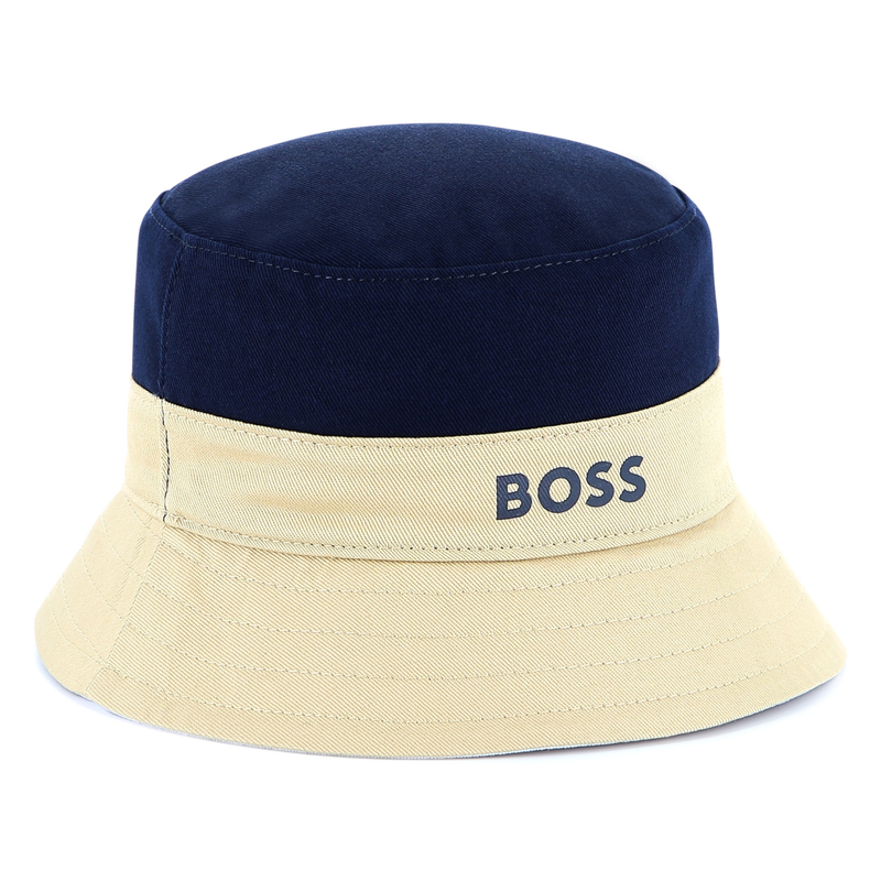 Reversible cotton bucket hat BOSS 
                    BOY