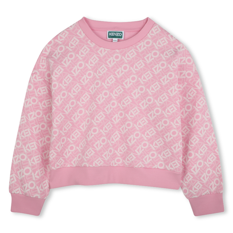 Cotton fleece sweatshirt KENZO KIDS 
                    GIRL