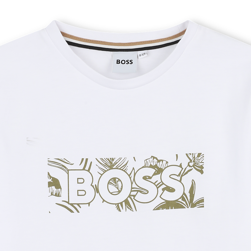 Short-sleeved cotton T-shirt BOSS 
                    BOY