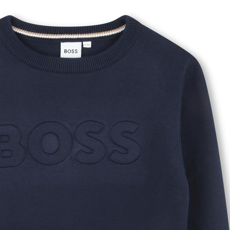 Cotton Knitted Sweater BOSS 
                    BOY