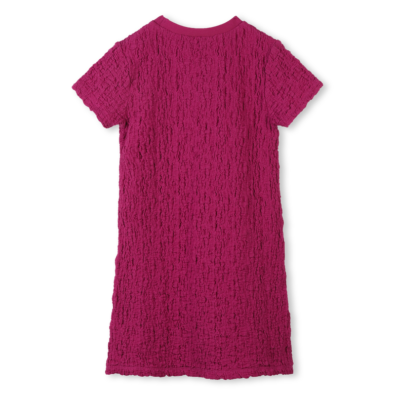Short-sleeved waffled dress DKNY 
                    GIRL