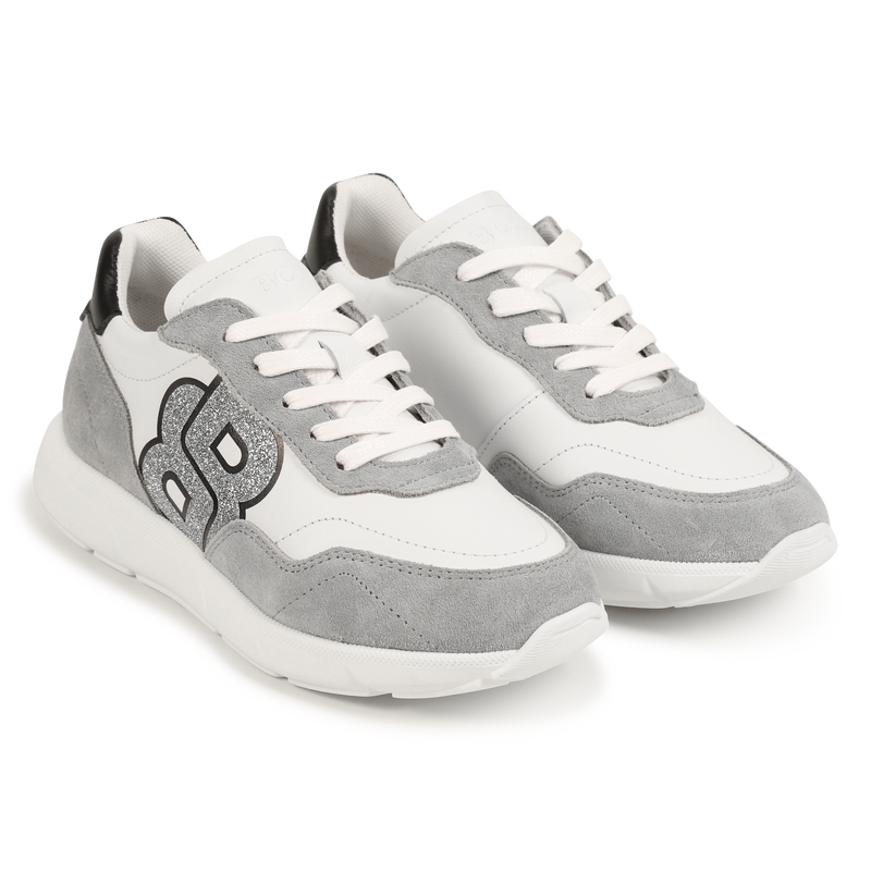 Lace-Up Leather Sneakers BOSS 
                    GIRL