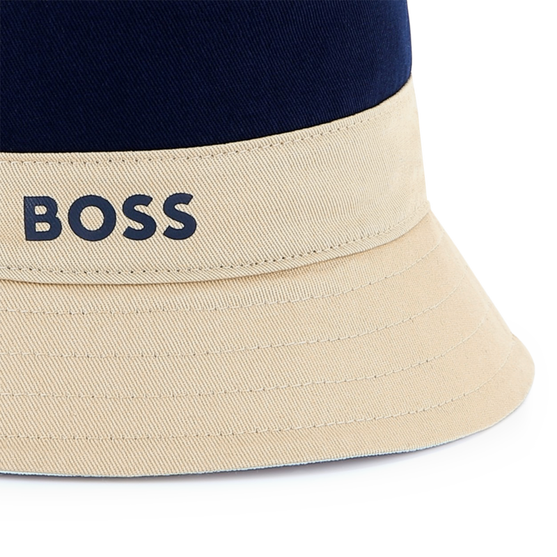 Reversible cotton bucket hat BOSS 
                    BOY