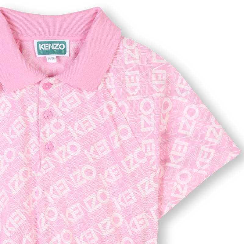 Raglan sleeve polo dress KENZO KIDS 
                    GIRL