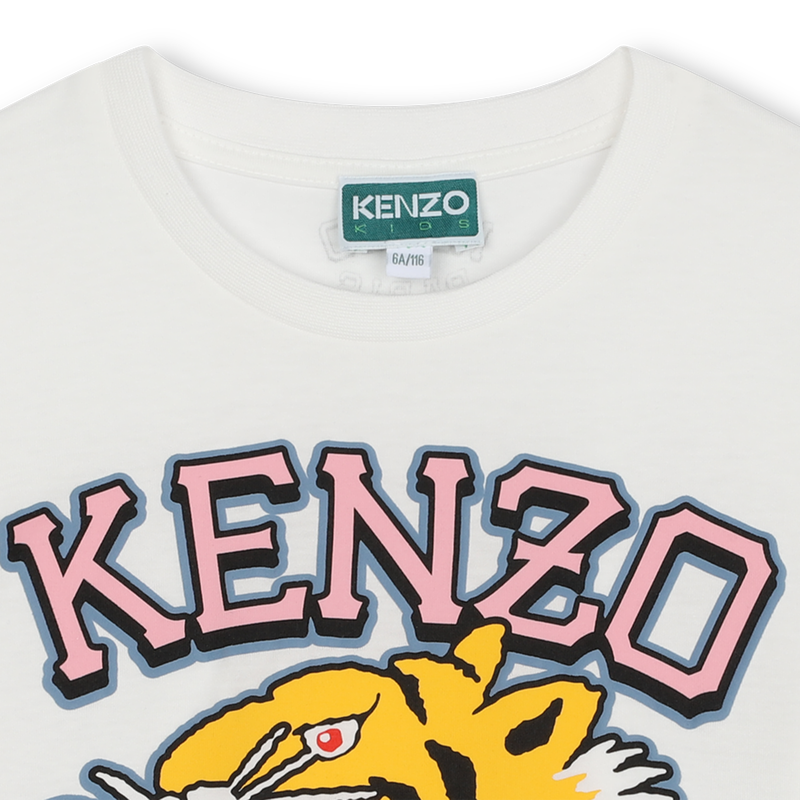 Roaring Tiger T-shirt KENZO KIDS 
                    GIRL