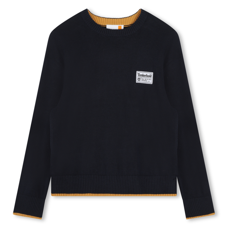 Knit Cotton Sweater TIMBERLAND 
                    BOY