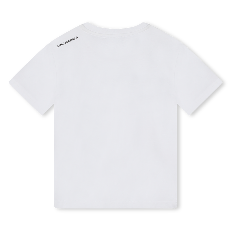 Short-Sleeved Cotton T-Shirt KARL LAGERFELD KIDS 
                    BOY