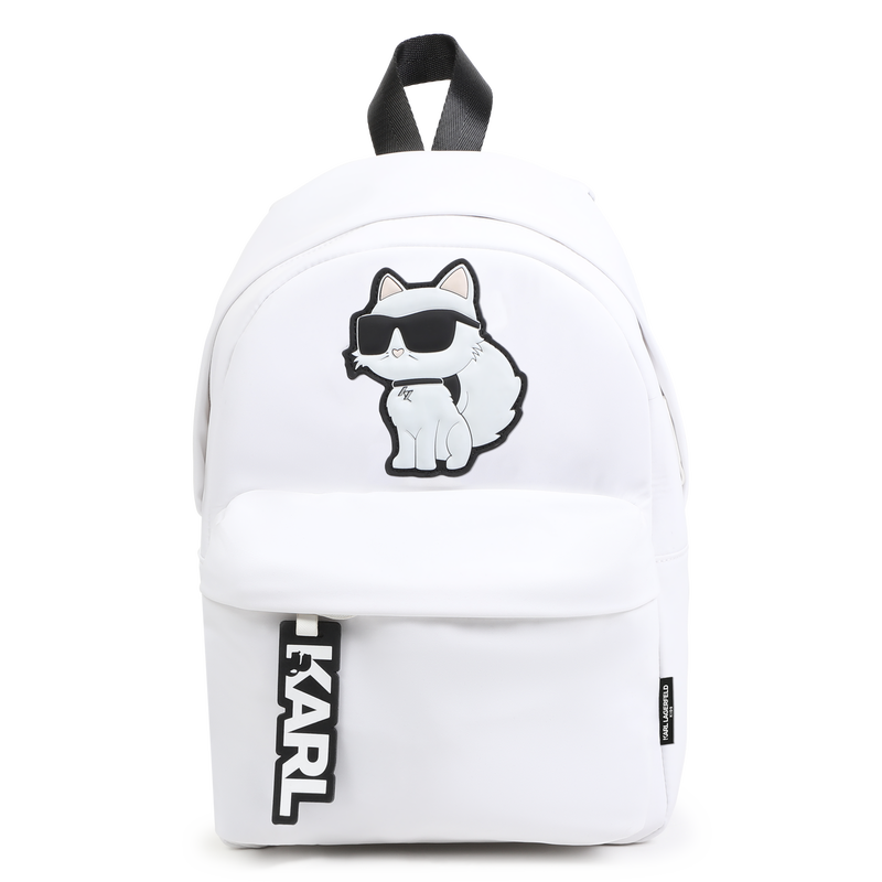 Small backpack with badge KARL LAGERFELD KIDS 
                    GIRL
