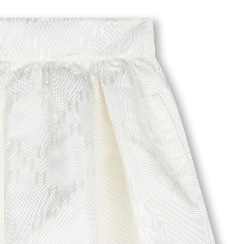 Monogram Print Midi Skirt KARL LAGERFELD KIDS 
                    GIRL