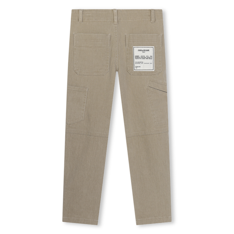 Cotton Twill Pants ZADIG & VOLTAIRE 
                    BOY