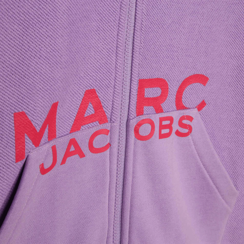 Hooded zipped sweatshirt THE MARC JACOBS 
                    GIRL