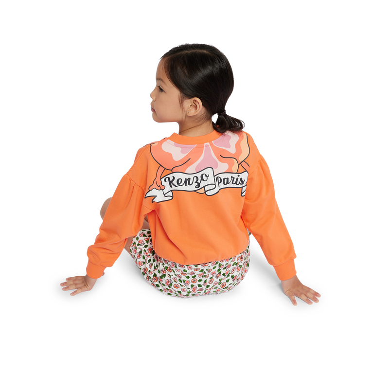 Lightweight fleece sweatshirt KENZO KIDS 
                    GIRL