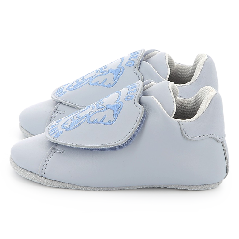 Leather Velcro slippers KENZO KIDS 
                    UNISEX