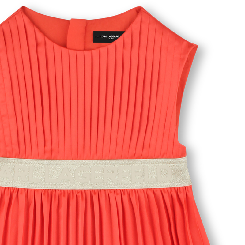 Pleated formal dress KARL LAGERFELD KIDS 
                    GIRL