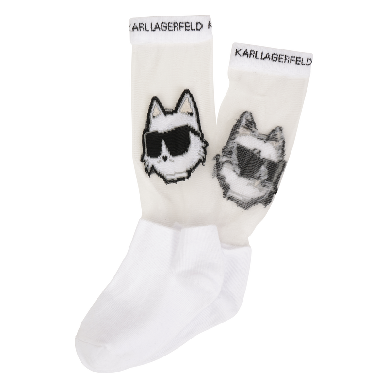 Openwork pattern socks KARL LAGERFELD KIDS 
                    GIRL