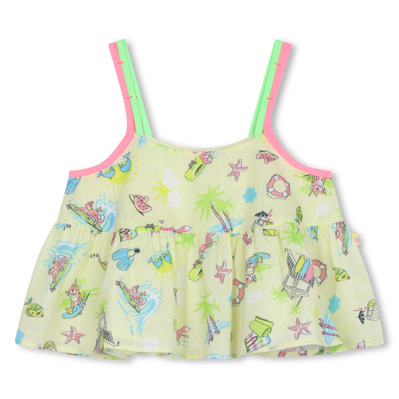 Printed cotton blouse BILLIEBLUSH 
                    GIRL