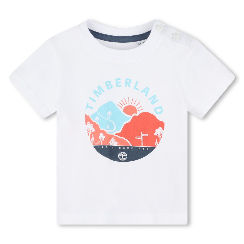 Short-Sleeved Cotton T-Shirt TIMBERLAND 
                    BOY