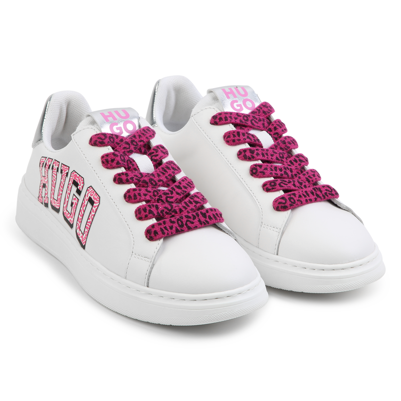 Printed Lace-Up Sneakers HUGO 
                    GIRL