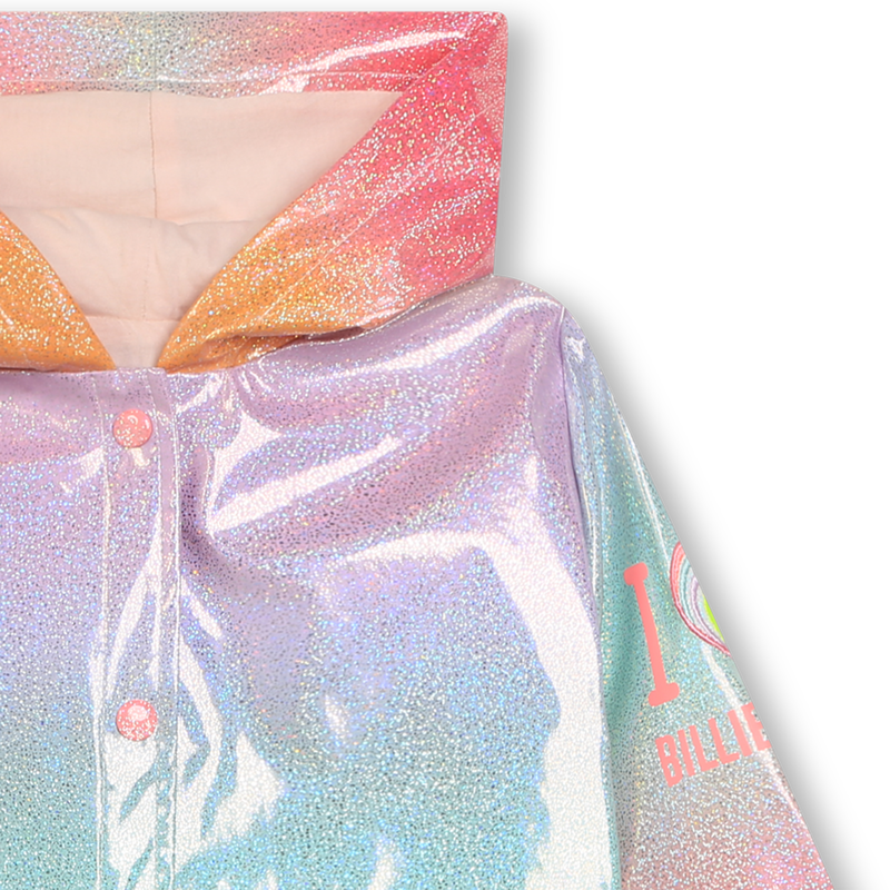 Multicolored glitter raincoat BILLIEBLUSH 
                    GIRL